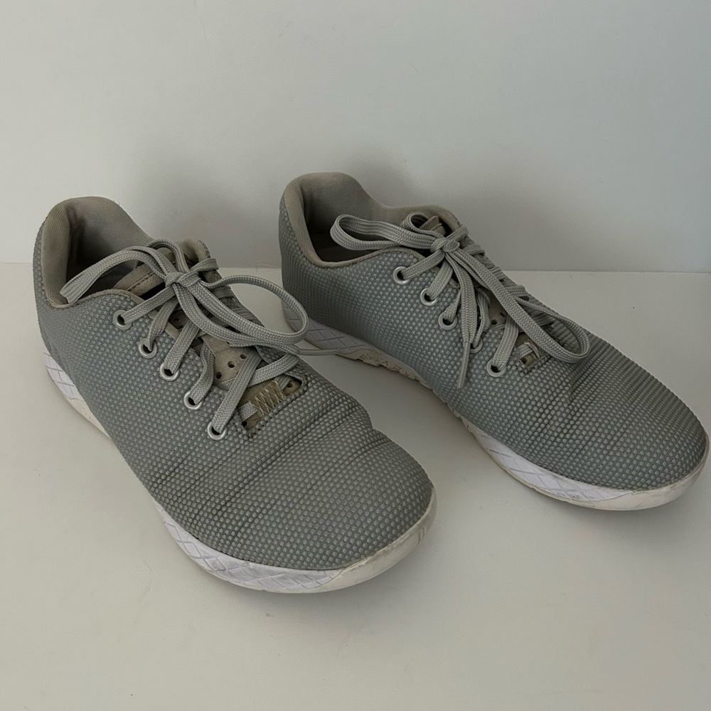 NOBULL Unisex Super Fabric Low Top Light Gray SF Sneakers Trainers  M8 - W9.5